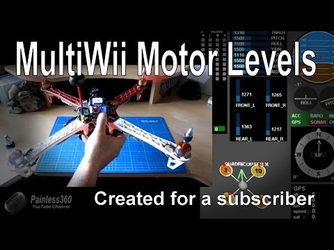 Multiwii motor levels when viewed in MultiWiiConf