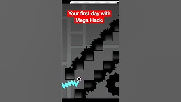 Your first day with Mega Hack: #geometrydash #gd #gaming #challenge #gigachad #music