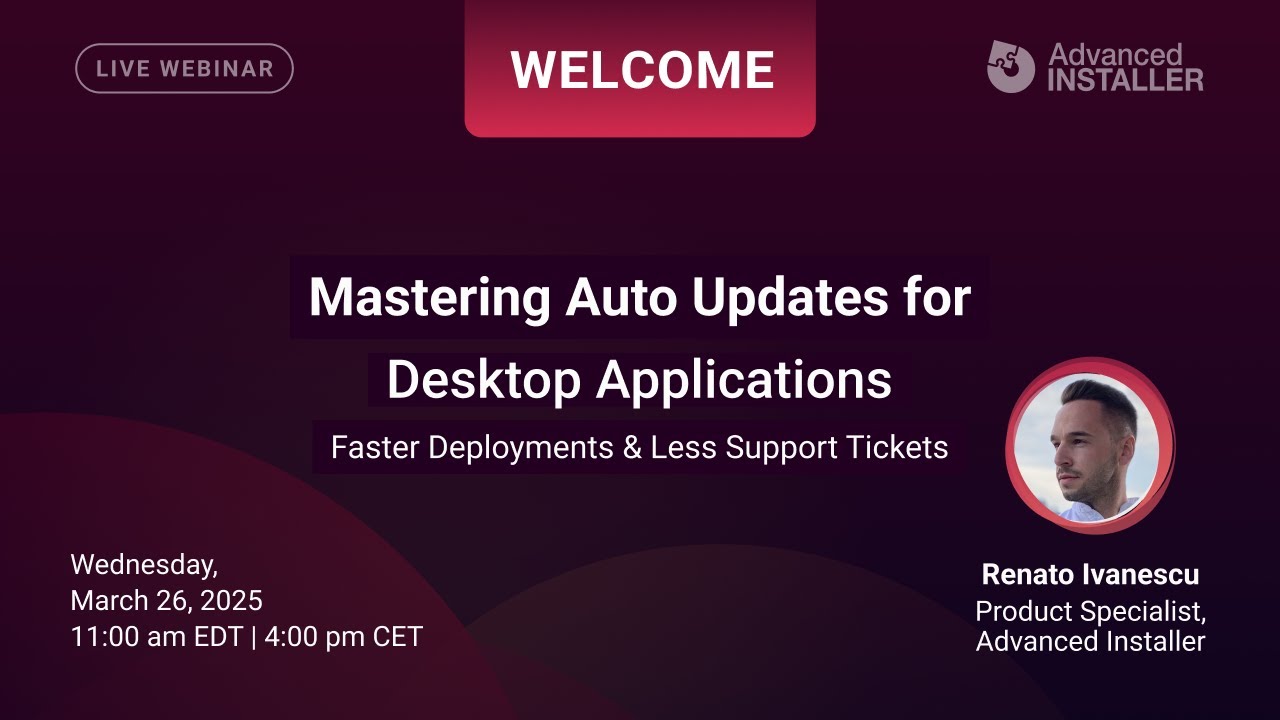 Webinar: Mastering Auto Updates for Desktop Applications - YouTube