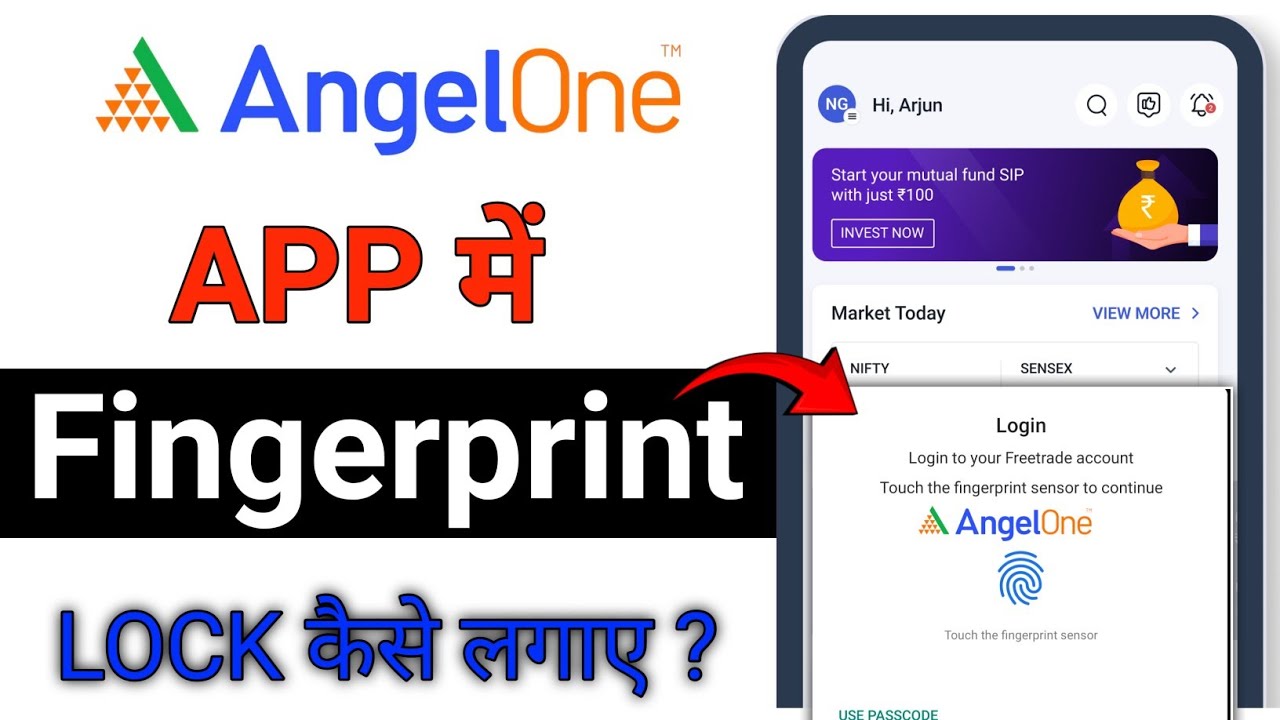 Angel One App Me Fingerprint Kaise Lagaye | Angel One Fingerprint Login ...