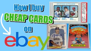 How I buy CHEAP SPORTS CARDS on eBay!