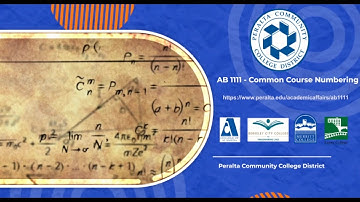 AB 1111 -  Common Course Numbering