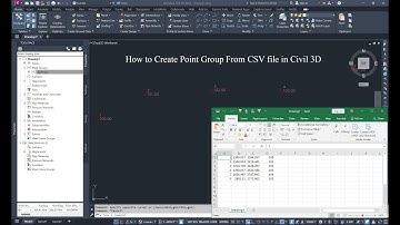 How to Import Coordinates File and  Create Point Group From CSV file in Civil 3D