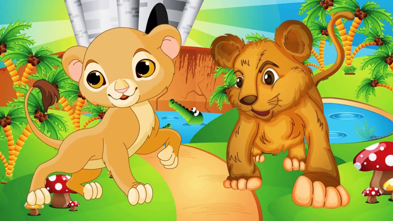 Cartoon videos for kids Wild animals cartoons sounds and pictures for