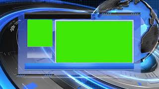 Green Screen Graphics | Two Window Template for News | HD 1080 P