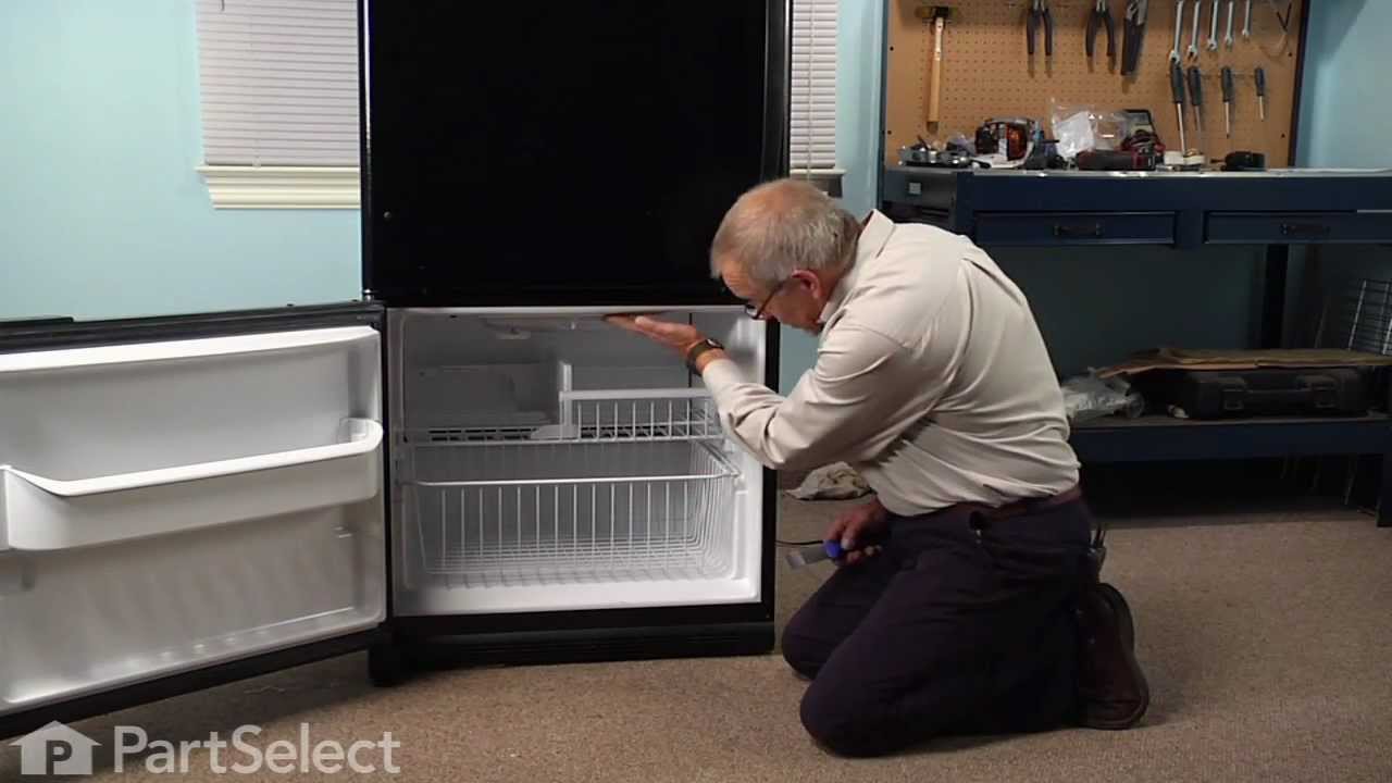 Refrigerator Repair Replacing the Light Switch (Whirlpool Part