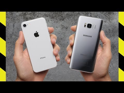 iPhone 8 vs Galaxy S8 Drop Test  Strongest Glass Ever 