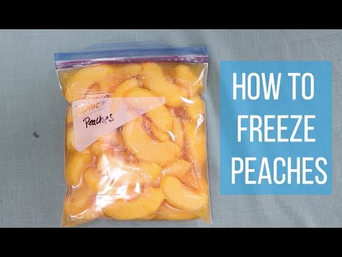 Video: How To Freeze Peaches For The Winter