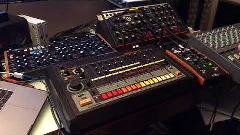 Roland tr 808 Moog super delay moogfooger peak novation
