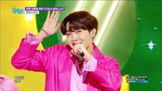 60FPS 1080P | BTS - Boy with Luv, 방탄소년단 - 작은 것들을 위한 시 Show! Music Core 20190427