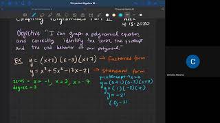 Graphing Polynomials Part II