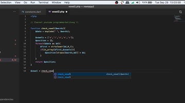 How to check Vowel string in PHP Programming