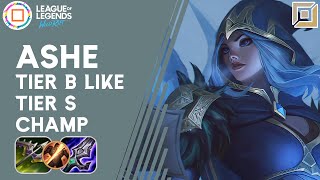 Ashe Tier B like Tier S Champion || Wild Rift Ashe Gameplay || Ashe Build and Runes || Emerald Rank