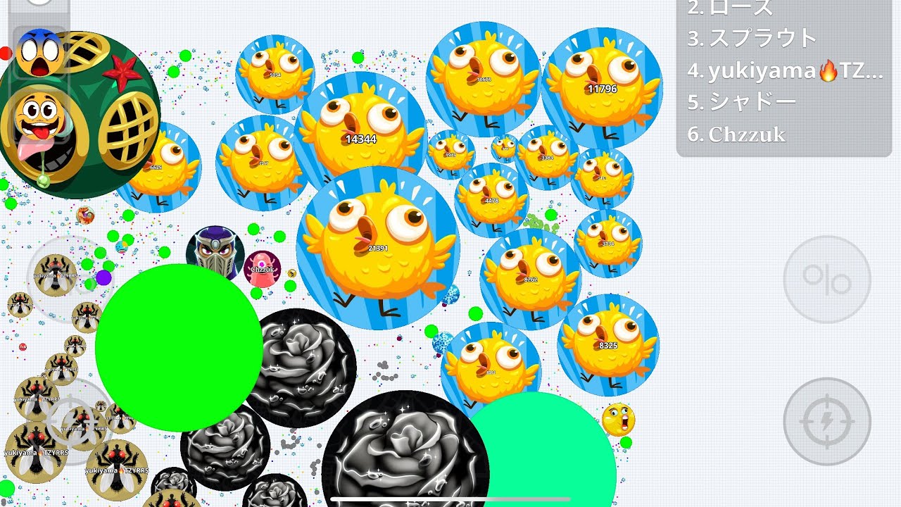 agario mobile ソロで過密鯖に凸る　第二弾