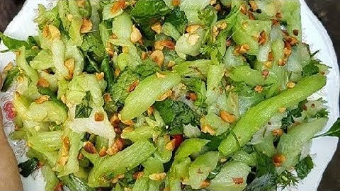 Nộm dọc mùng - món ăn dân dã mọi người đã ăn chưa