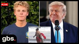 🔴LIVE: U.S. President Donald Trump Meets Lifeguard Ryder Williams | AC13