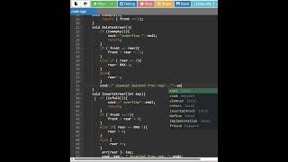 Delete from rear in c++ using array in Deque #dsa #datastructuresandalgorithms #dsatutorial #coding