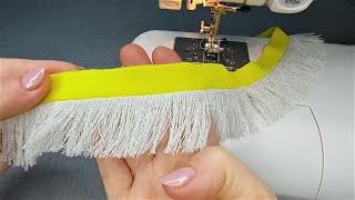 🌺✅ Sewing trick: how to make a thick fringe in the style of Chanel
