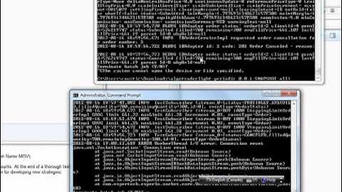 Free Java open source Algo Trader demo running automated strategy for high frequency trading