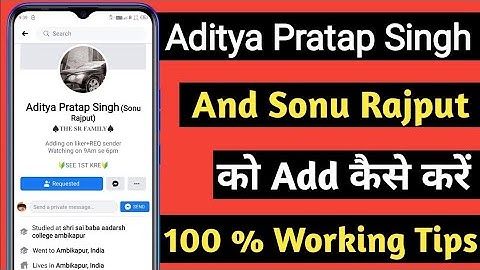 How to add Aditya Pratap Singh (Sonu Rajput) 💯 ✅ working