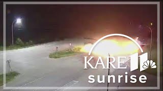 Driver in fiery semi crash miraculously survives