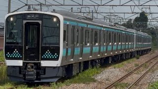 【高画質】E131系N12編成×E131系N11編成が試運転列車として羽生田駅2番線に入線するシーン　2026.7.21