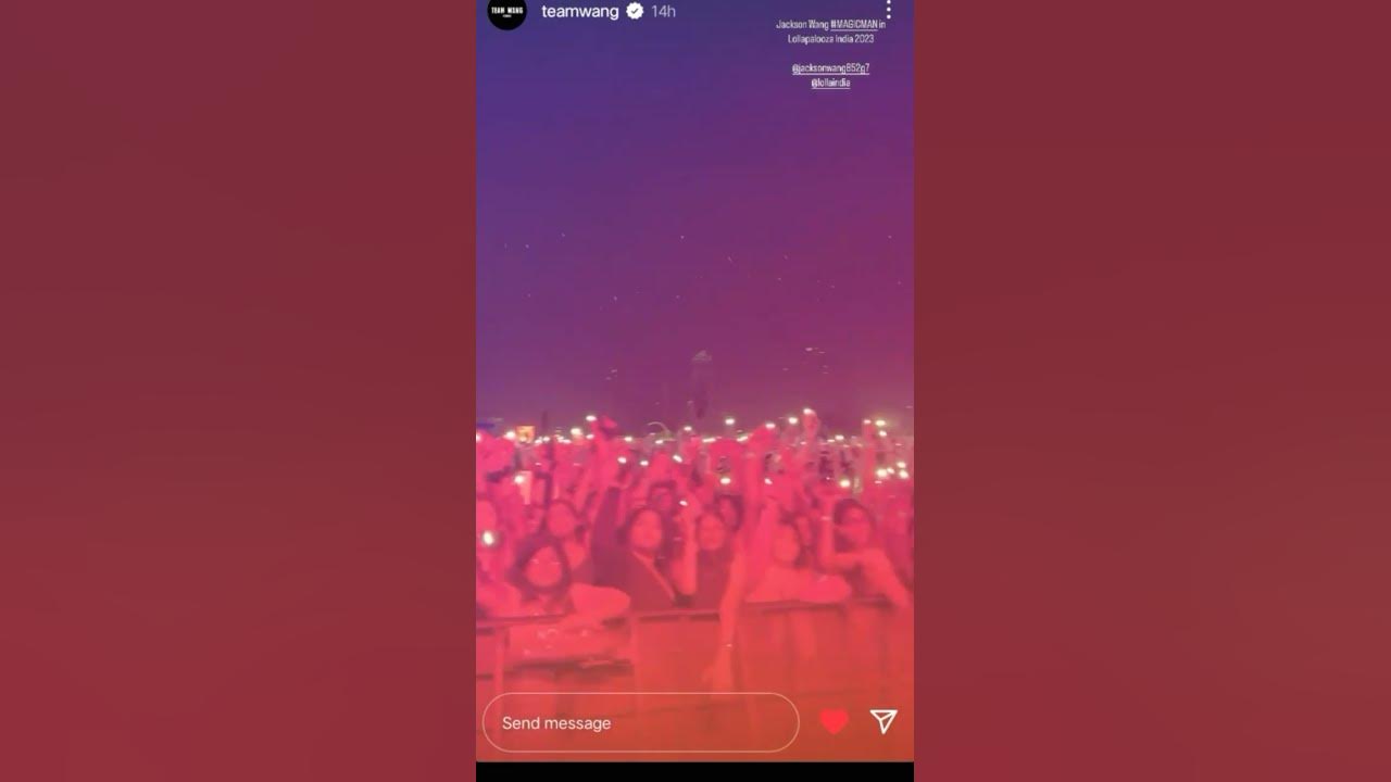 India's first kpop concert of ever after 💗🌼 jackson wang from got7 #got7 #jw #armys #kpop #concert