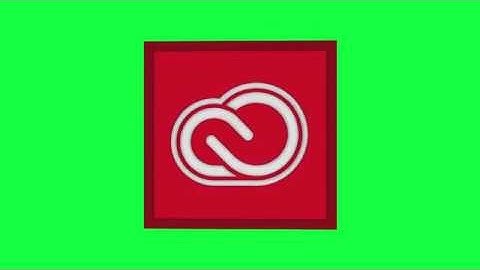 Adobe Creative Cloud Green Screen Logo Loop Chroma Animation