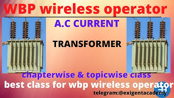 wbp wireless operator physics class| wbp wireless operator transformer class| #exigent academy|