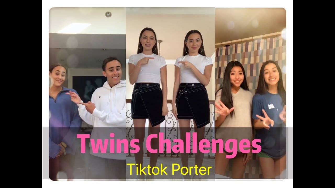 We're Twins !!! 🧑🏼‍🤝‍🧑🏼👭 Twins Challenges Tiktok Compilation 2020 Tiktok Porter YouTube