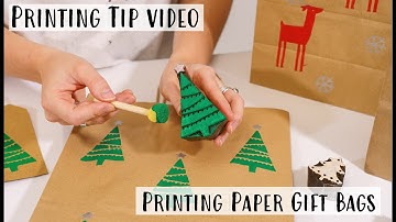 Printing On To Paper Bags - Printing Tip Video - The Arty Crafty Place