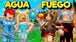 FAMILIA ELEMENTAL de AGUA vs FUEGO en Brookhaven Roblox