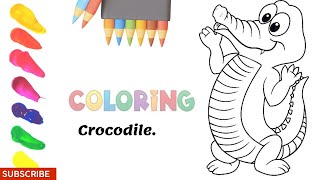 CROCODILE COLORING PAGES