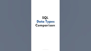 📌SQL Data Types Comparison 📌