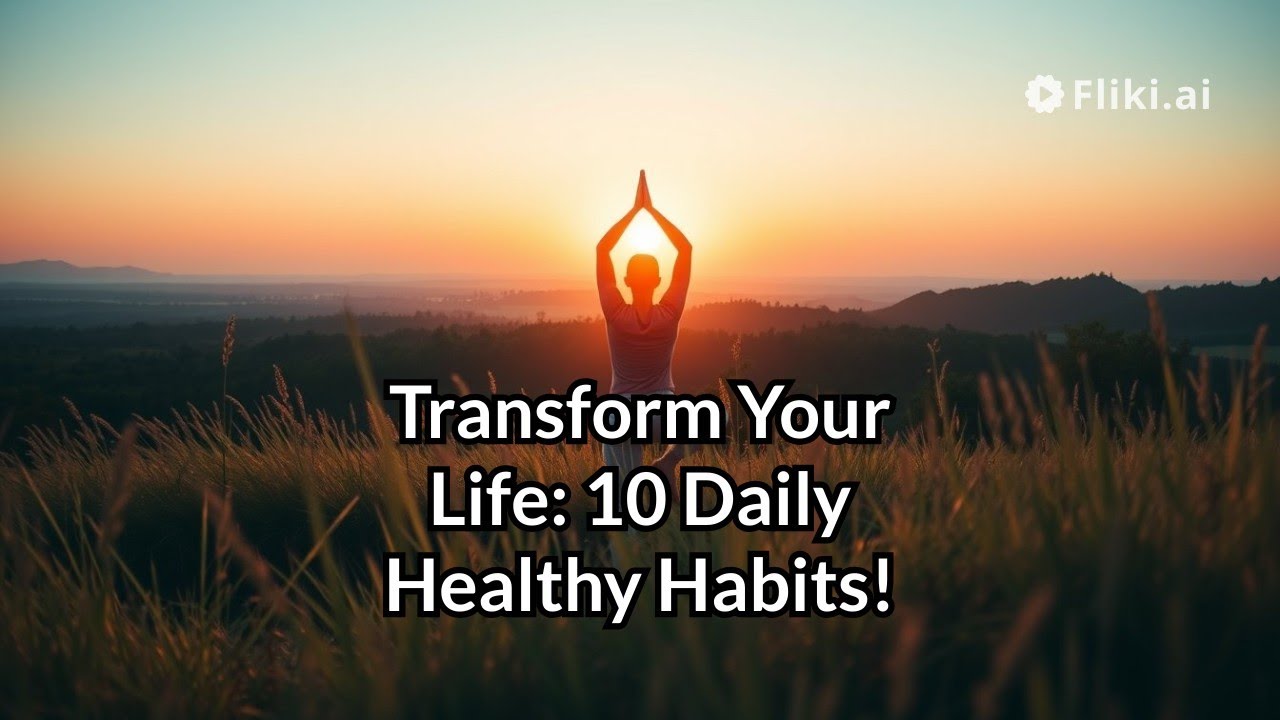 10 Daily Habits for a Healthier You - YouTube