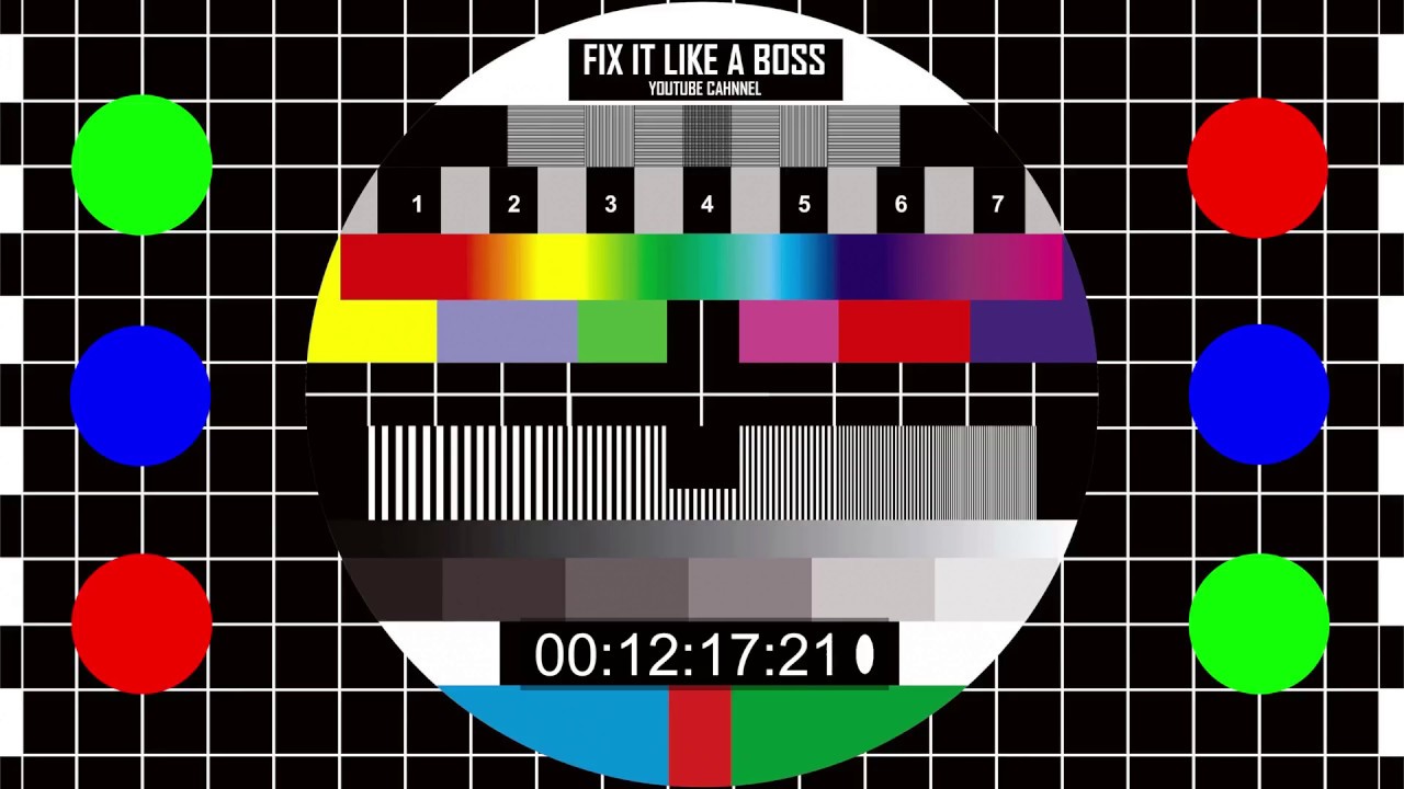 Monitor Calibration Test Chart