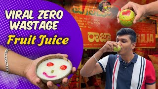 We tried the viral zero wastage fruit juice in Bengaluru 🤯||Eat Raja - Malleshwaram📍#bangalore #food