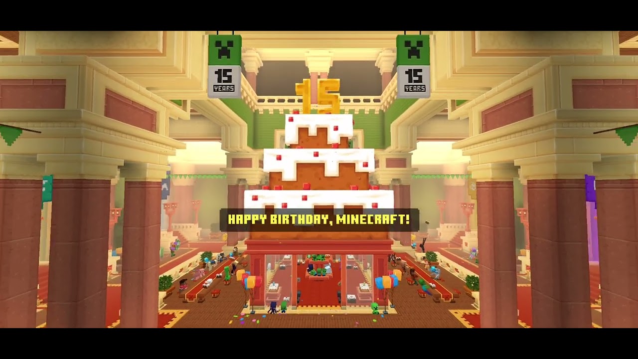 Minecraft 15 Anniversary Map - YouTube