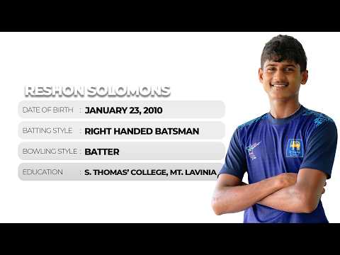Get to Know | Reshon Solomons