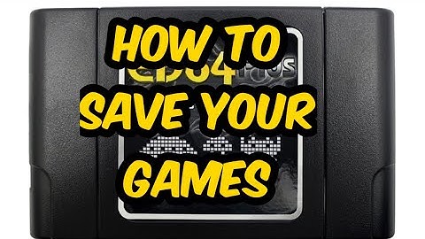 How to save games using ED64 plus