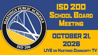 ISD 200 Regular School Board Meeting: October 21, 2026 ISD 200 Regular School Board Meeting: October 21, 2026