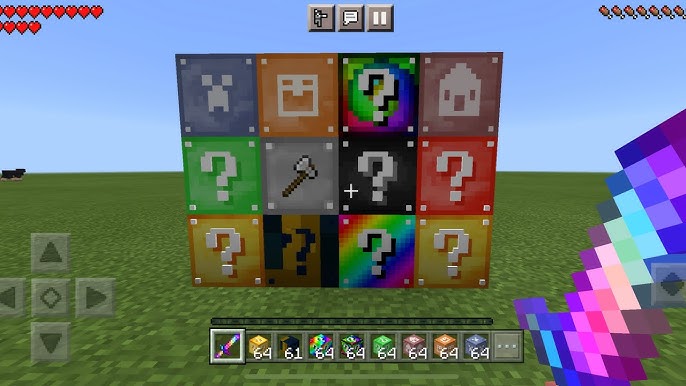 Lucky Blocks addon for Minecraft PE 1.20.15