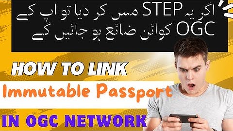 Link Immutable Passport Address in OGC Network✅ || Very important step for claiming OGC Coins