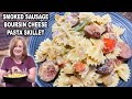 Smoked Sausage Boursin Cheese Pasta Skillet Meal