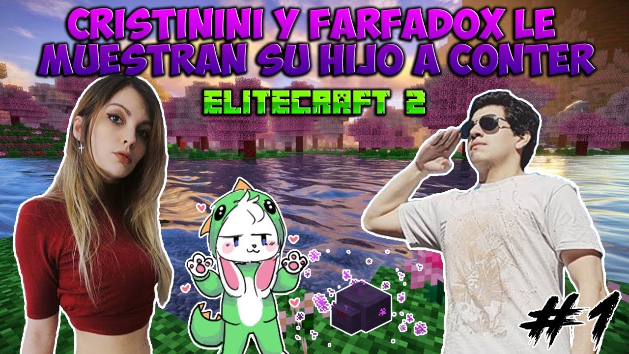 CRISTININI y FARFADOX le muestran su hijo a CONTER 😳❤️| Elitecraft 2