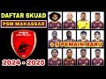 Resmi daftar skuad psm makassar di liga 1 musim 2024  2025 terbaru  berita psm makassar hari ini