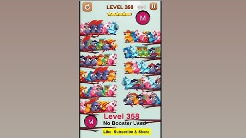 #bird #sort 2 #color #puzzle #level 358 #birdsort #colour #gaming #viral #trending #shorts #solution