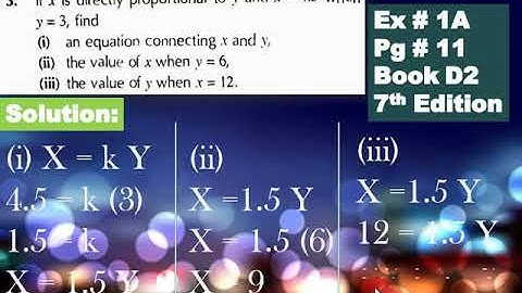 Directly Proportional | O Level Mathematics | Shahbaz Hussain
