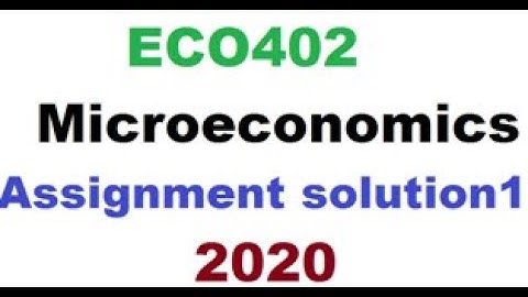 ECO-402- Assignment solution 1 spring 2020//for vu student//online accounting and business courses