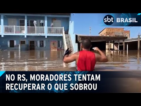 Video moradores-voltam-aos-imoveis-que-tiveram-que-abandonar-no-rio-grande-do-sul-sbt-brasil-11-05-24